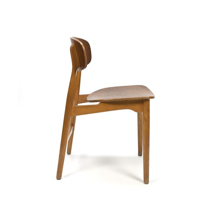 Deense design stoel in eiken en teak - Retro Studio