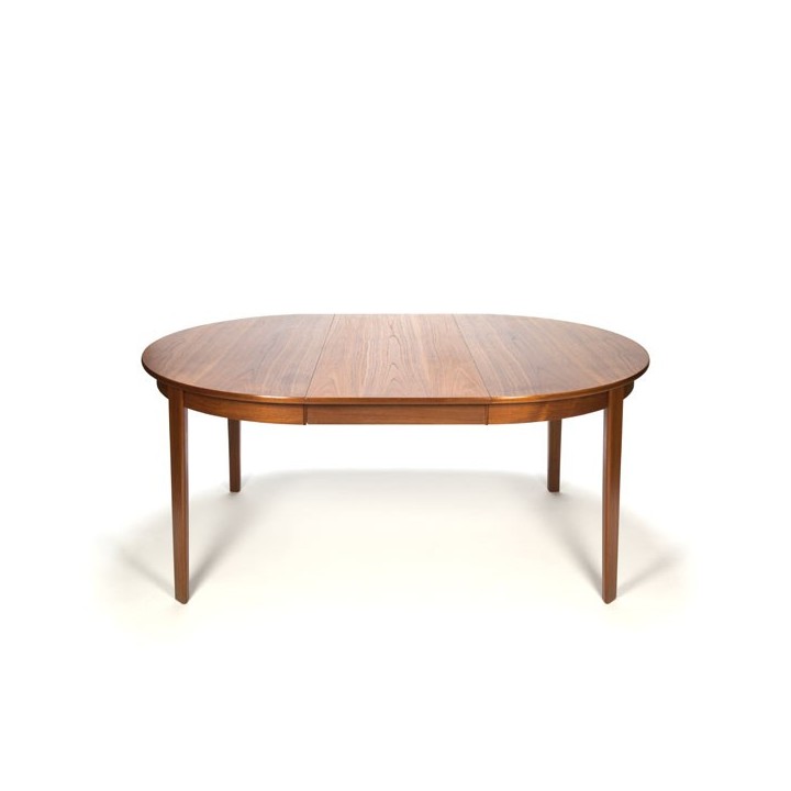 Danish teak design dining table round/ oval model - Retro