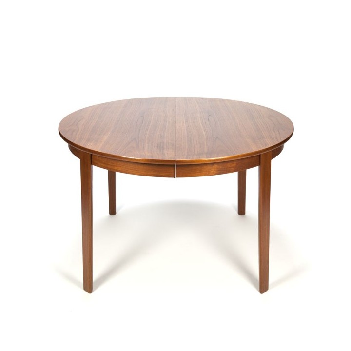 Danish teak design dining table round/ oval model - Retro