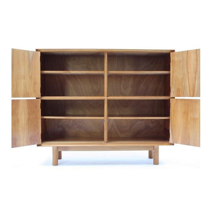 Jaren 50 berkenhouten kast - Retro Studio