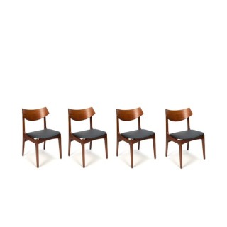 Set van 4 Funder-Schmidt & Madsen stoelen - Retro Studio