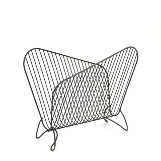Newspaper rack black metal - Retro Studio
