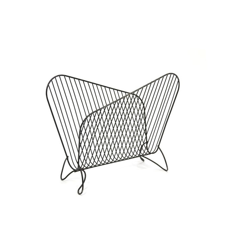 Newspaper rack black metal - Retro Studio