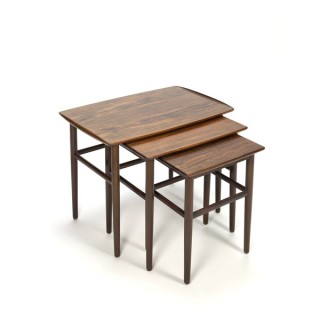 Rosewood nesting tables set of 3 - Retro Studio