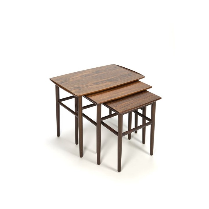 Rosewood nesting tables set of 3 - Retro Studio