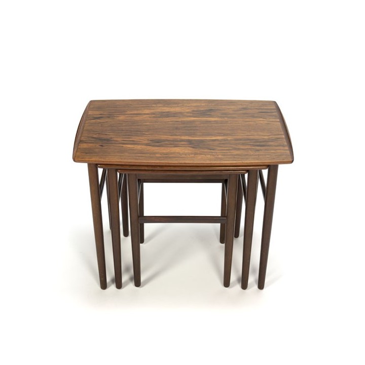 Rosewood nesting tables set of 3 - Retro Studio
