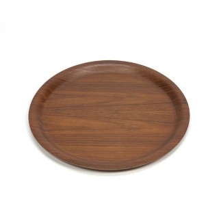 Teakhouten dienblad rond model - Retro Studio