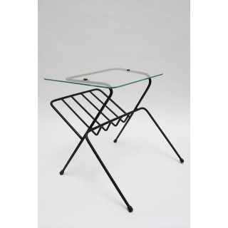 Side table with magazine rack 1950's