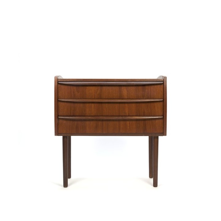 Small chest of drawers in teak high leg - Retro Studio