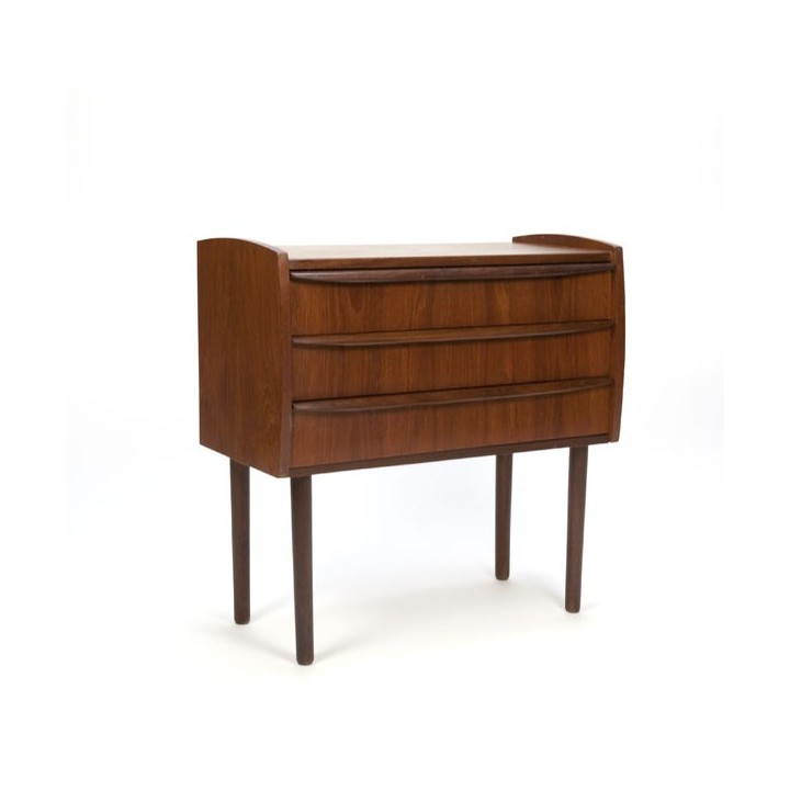 Small chest of drawers in teak high leg - Retro Studio