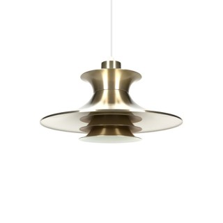 Deense hanglamp messing - Retro Studio