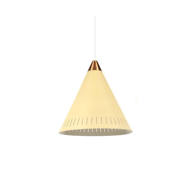 Gele hanglamp uit de 1950's - Retro Studio