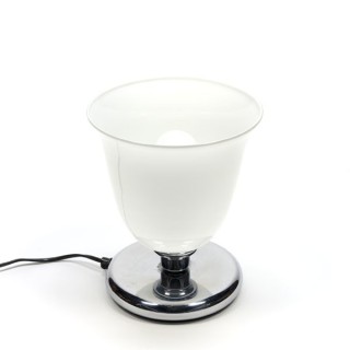 Italian table lamp with white glass shade - Retro Studio