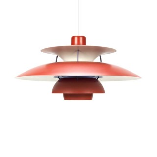 PH 5 design van Poul Henningsen rood - Retro Studio