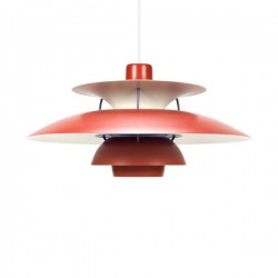 PH 5 design of Poul Henningsen red