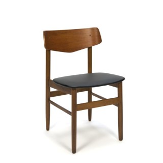 Teak chair with plywood back - Retro Studio