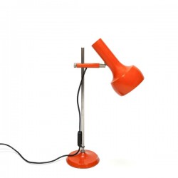 Tafel-/ bureaulamp uit de 1970s oranje