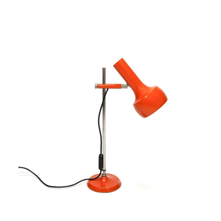 Tafel-/ bureaulamp uit de 1970s oranje - Retro Studio