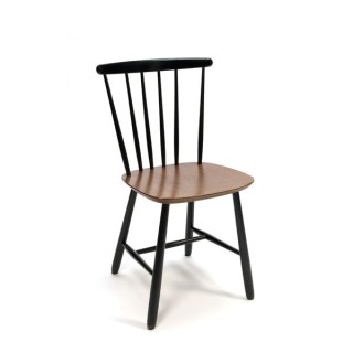 Bars chair black/ teak - Retro Studio