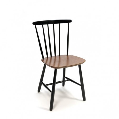 Bars chair black/ teak