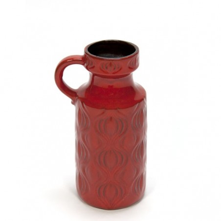 Red West Germany vase
