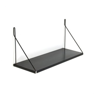 Metalen boekenplank zwart - Retro Studio
