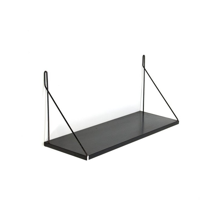 Metalen boekenplank zwart - Retro Studio