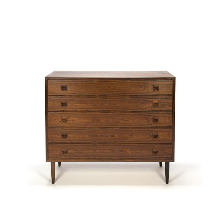 Luxury Danish design chest of drawers in rosewood - Retro