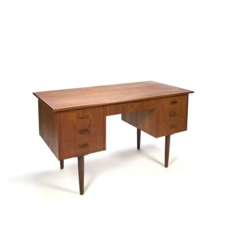 Danish design desk in teak vintage - Retro Studio