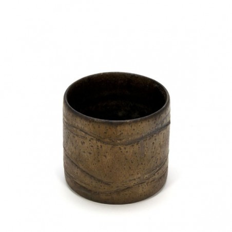 Gold-colored flowerpot by Mobach small model