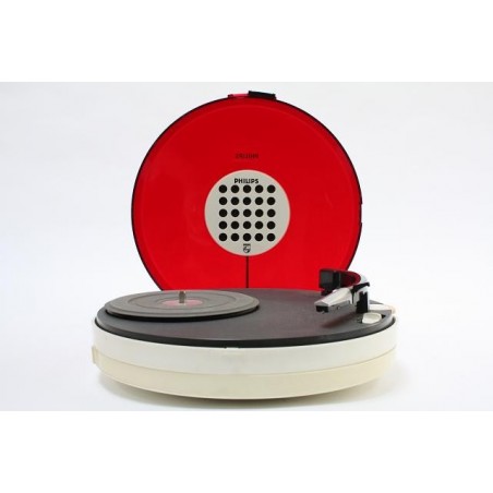 Philips record player red