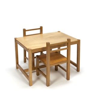 Kindersetje in hout uit de 1960s - Retro Studio