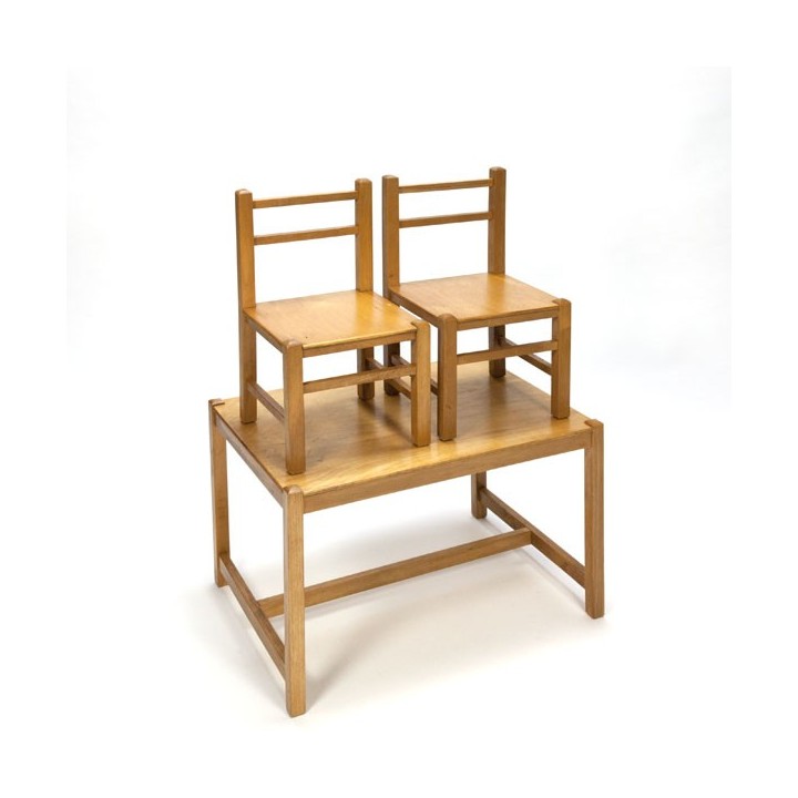 Children's set in wood from the 1960s - Retro Studio