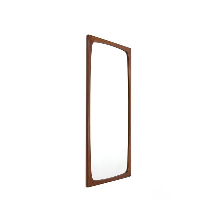 Grote luxe spiegel in teakhout - Retro Studio