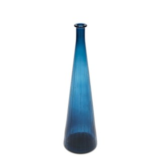 Large glass vase blue - Retro Studio