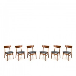 Danish set of 6 Farstrup chairs