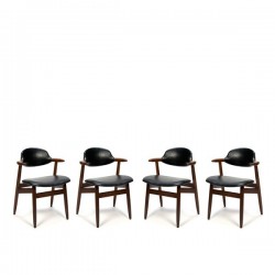 Cow horn chairs set of 4