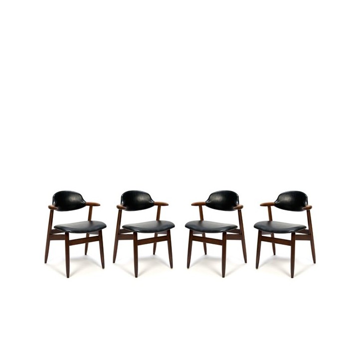 Cow horn chairs set of 4 - Retro Studio