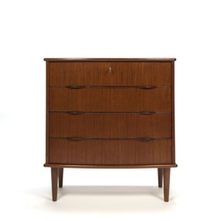 Danish dresser with 4 drawers in teak - Retro Studio
