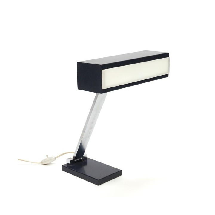 Desk lamp with blue/ white shade - Retro Studio