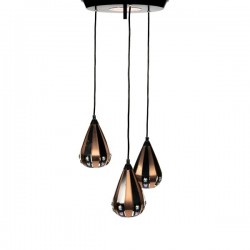 Hanglamp met 3 kelken ontwerp Werner Schou