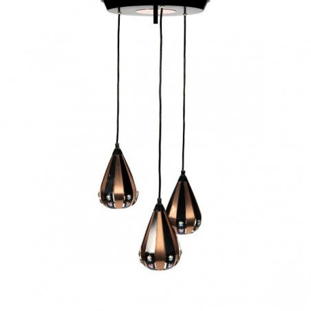 Hanglamp met 3 kelken ontwerp Werner Schou