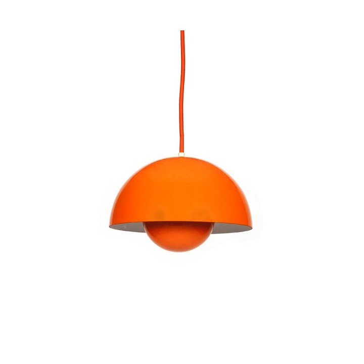 Oranje Flower pot hanglamp design Verner Panton - Retro
