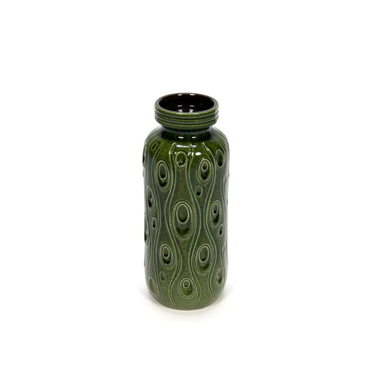 West-Germany vase with green design - Retro Studio