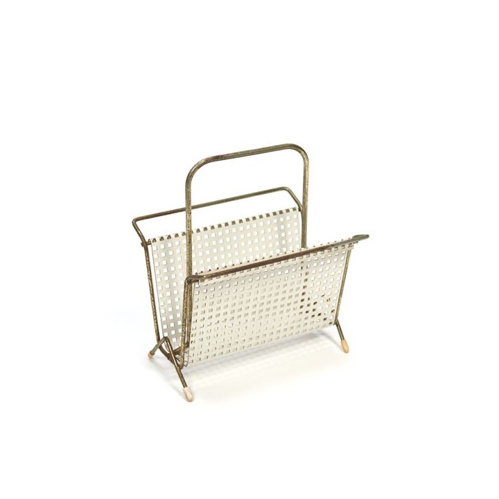 White perforated metal letter holder - Retro Studio