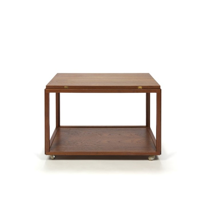 Deense teakhouten design thee-/ serveerwagen - Retro Studio