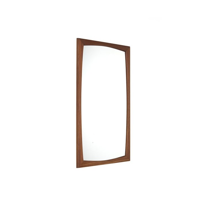 Oksel Kjersgaard mirror model 103 in teak - Retro Studio