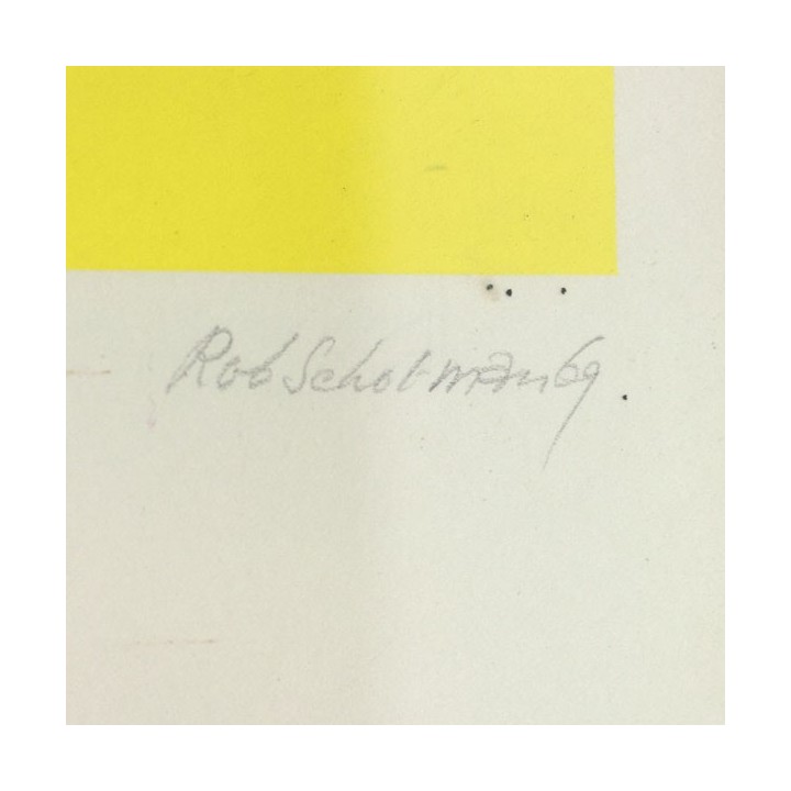 Silkscreen by Rob Schotman ' Circum centrisch' - Retro