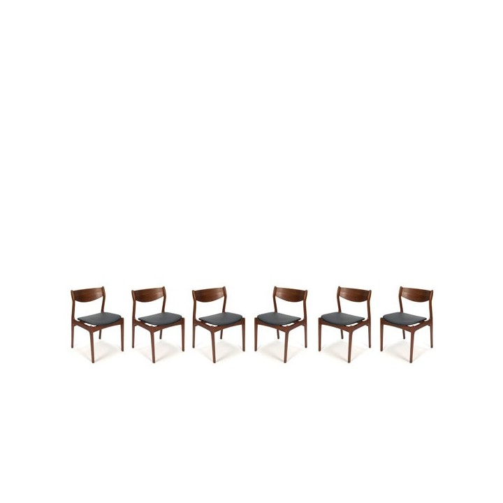Set of 6 Erik Buck chairs - Retro Studio