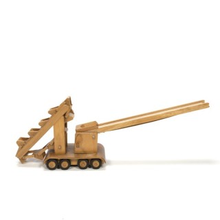 Houten jacobsladder met transportband - Retro Studio